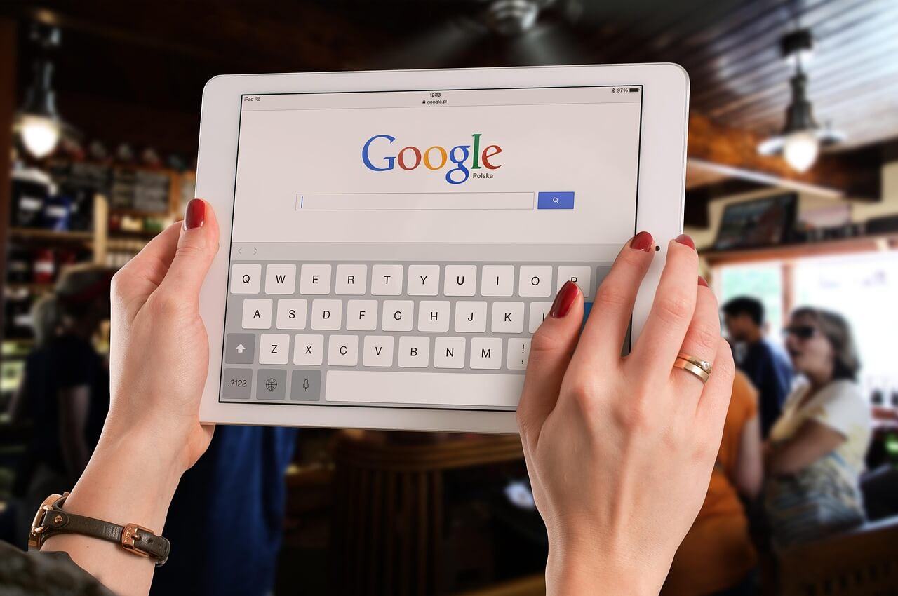 Google on an ipad
